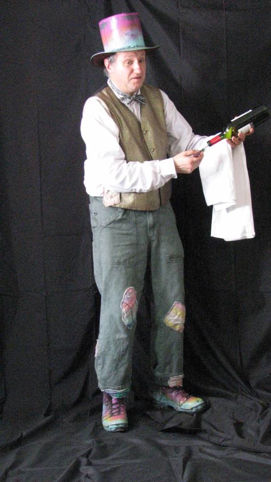 Komiker Kellner. Komischer Kellner. Spass Kellner.